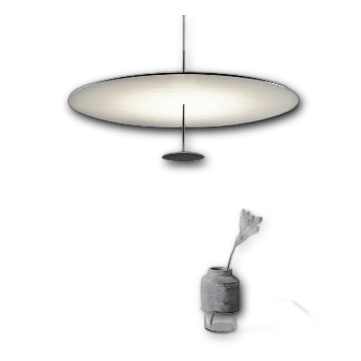 Pendente LED Nórdico Dourado e Preto