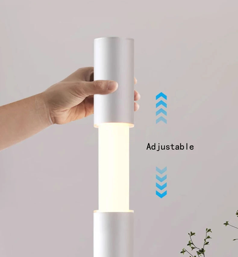 Luminária de Chão Americana Regulável em Altura LED – Sala e Leitura