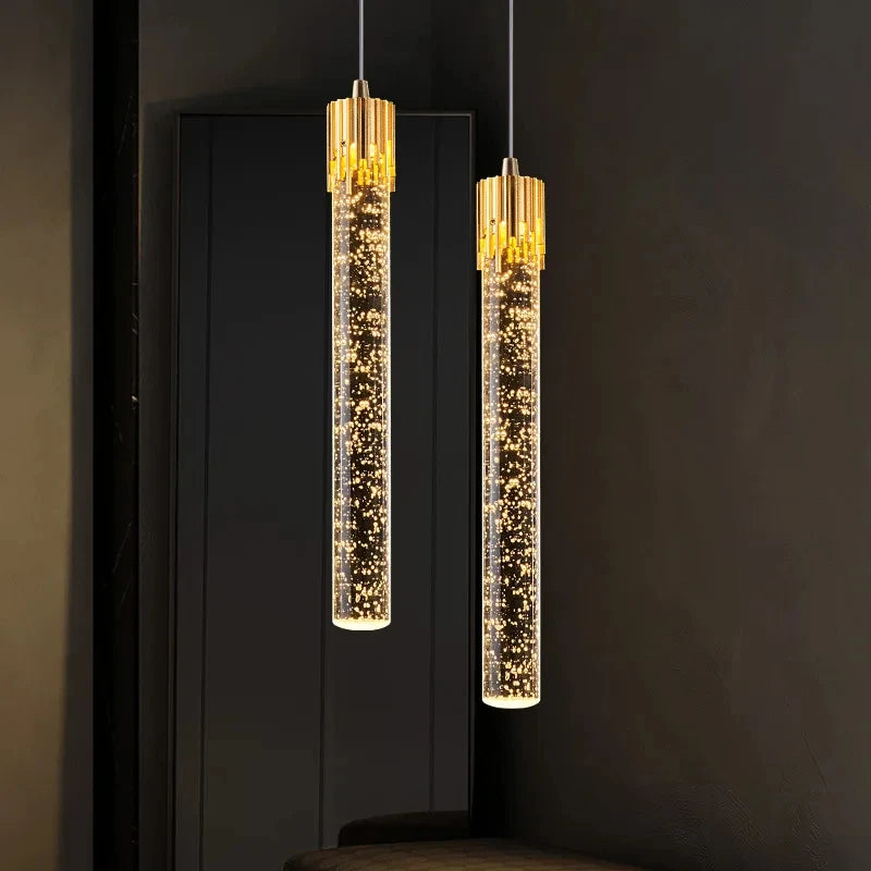 Pendente de Cristal Nórdico LED para Quarto, Sala de Estar e Cozinha