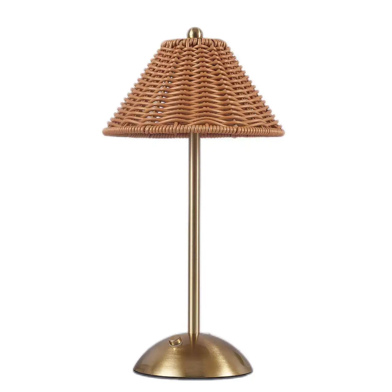 Luminária Rattan Recarregável Retrô Sudeste Asiático LED