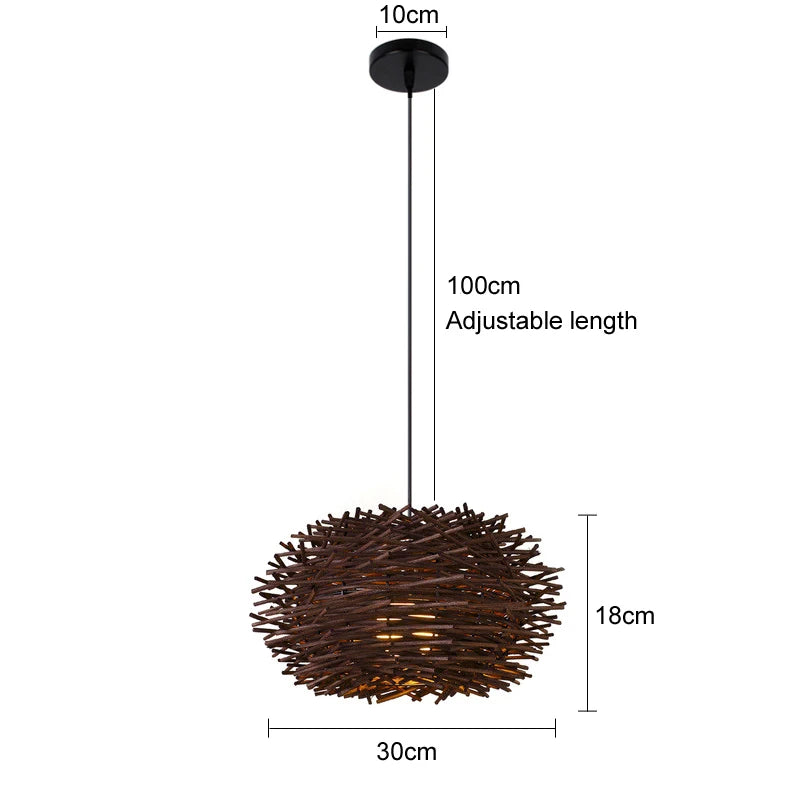 Pendente de Bambu Tecido à Mão