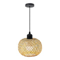 Pendente Artesanal em Bambu e Rattan E27 para Café