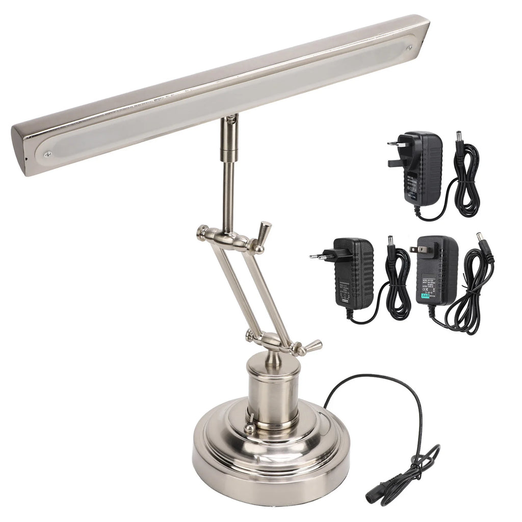 Luminária de Mesa Retrô Piano Duplo Braço LED – Touch Dimmer