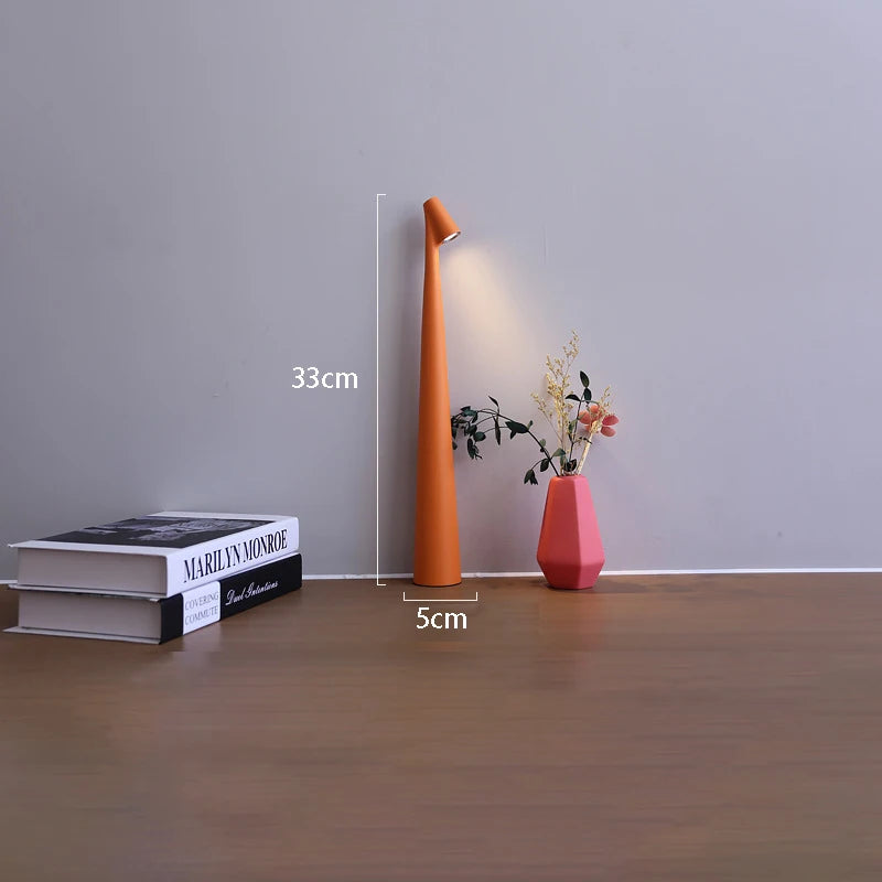 Luminária de Mesa LED Touch USB Minimalista – Atmosfera para Cabeceira