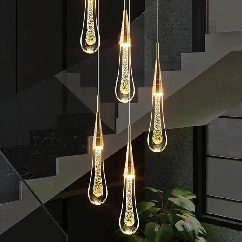 Pendente de Cristal LED Moderno para Quarto, Sala e Restaurante