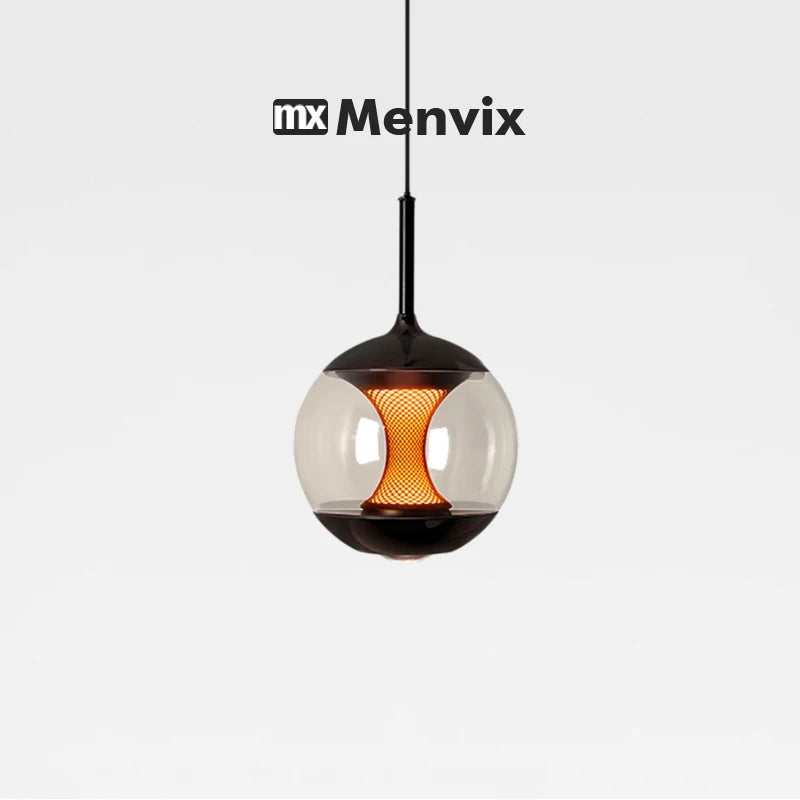 Pendente de Vidro Pôr do Sol para Mesa de Jantar, Entrada e Quarto
