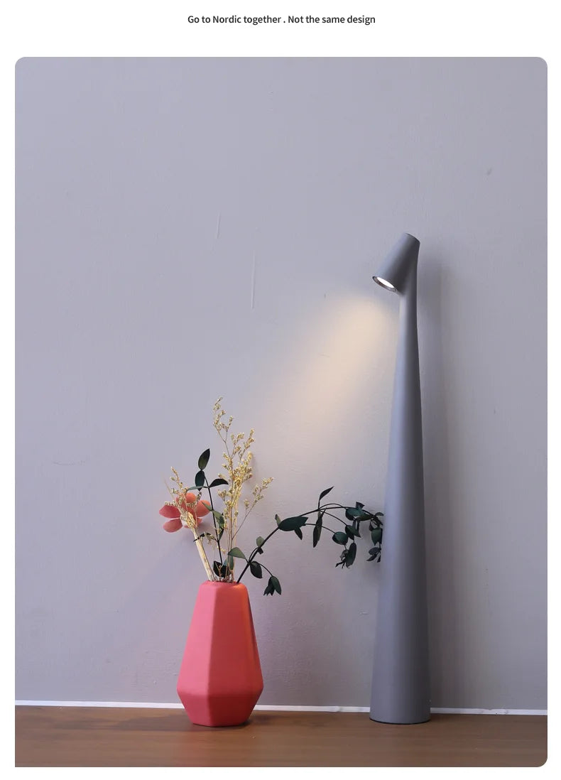 Luminária de Mesa LED Touch USB Minimalista – Atmosfera para Cabeceira