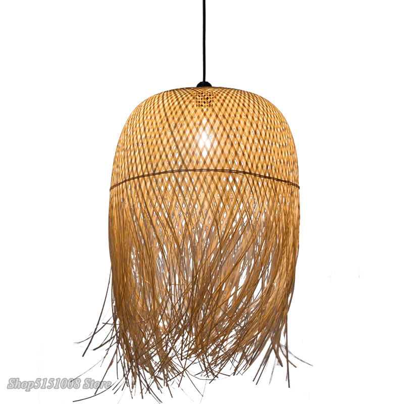 Pendente de Bambu Artesanal Boho — Para Sala, Quarto e Restaurante