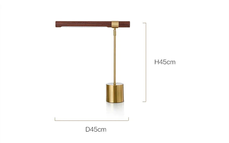 Luminária de Mesa Italiana Designer Madeira LED – Sala e Cabeceira