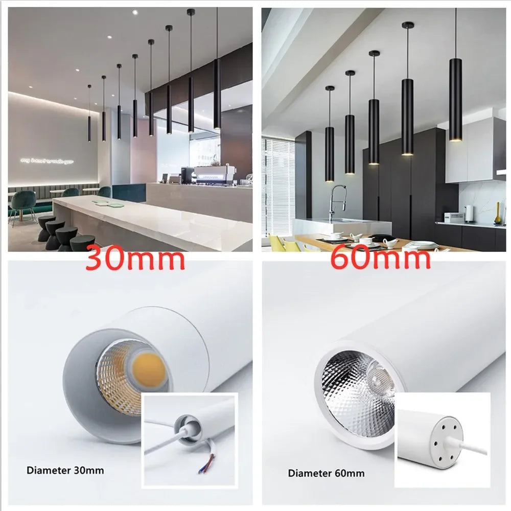 Pendente Tubular LED Cilíndrico