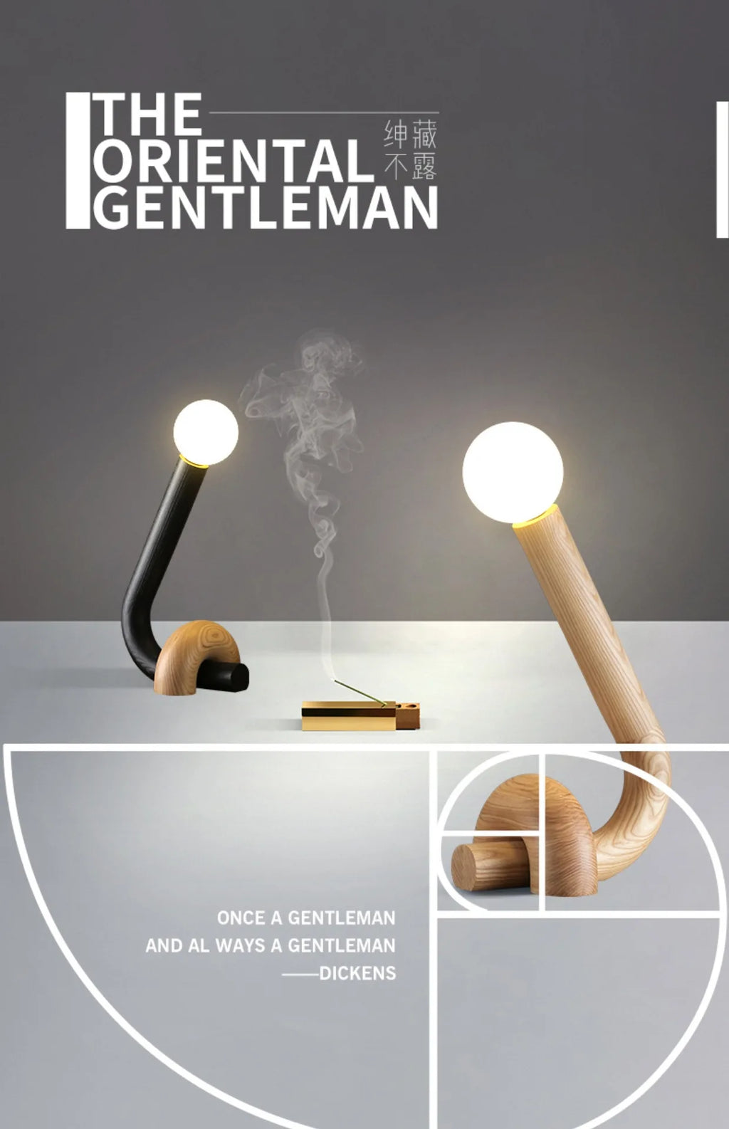 Luminária de Mesa LED Madeira Maciça Criativa – Quarto e Cabeceira
