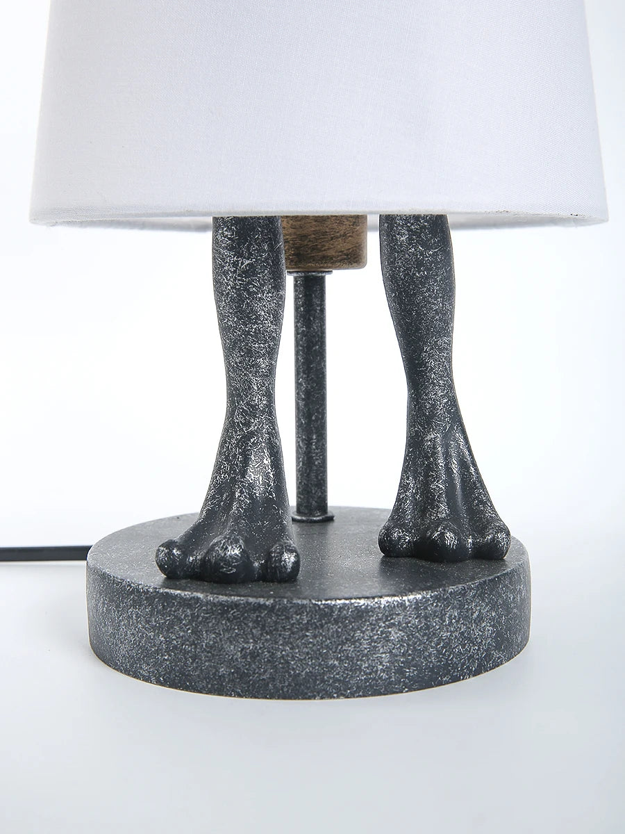Luminária de Mesa Sapo LED Resina Retrô – Decorativa para Sala e Presente