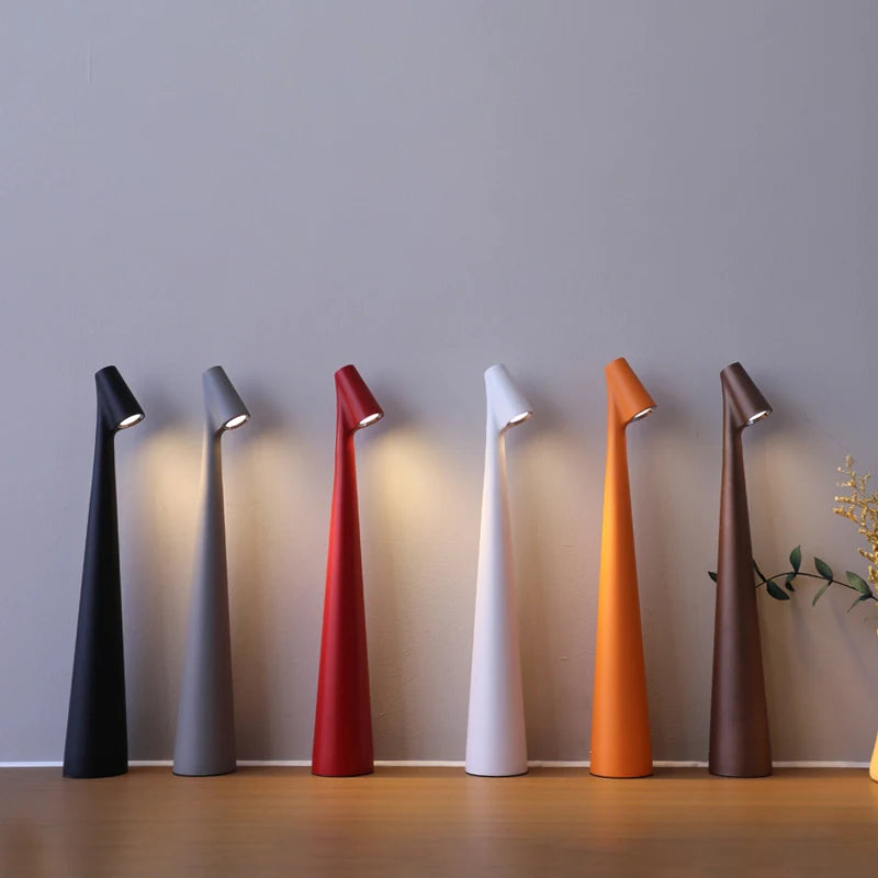 Luminária de Mesa LED Touch USB Minimalista – Atmosfera para Cabeceira
