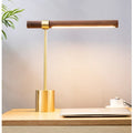 Luminária de Mesa Italiana Designer Madeira LED – Sala e Cabeceira