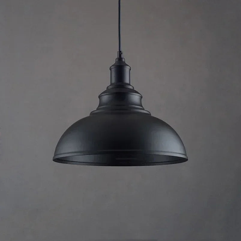 Pendente Retrô Loft E27 em Preto, Prata ou Cobre