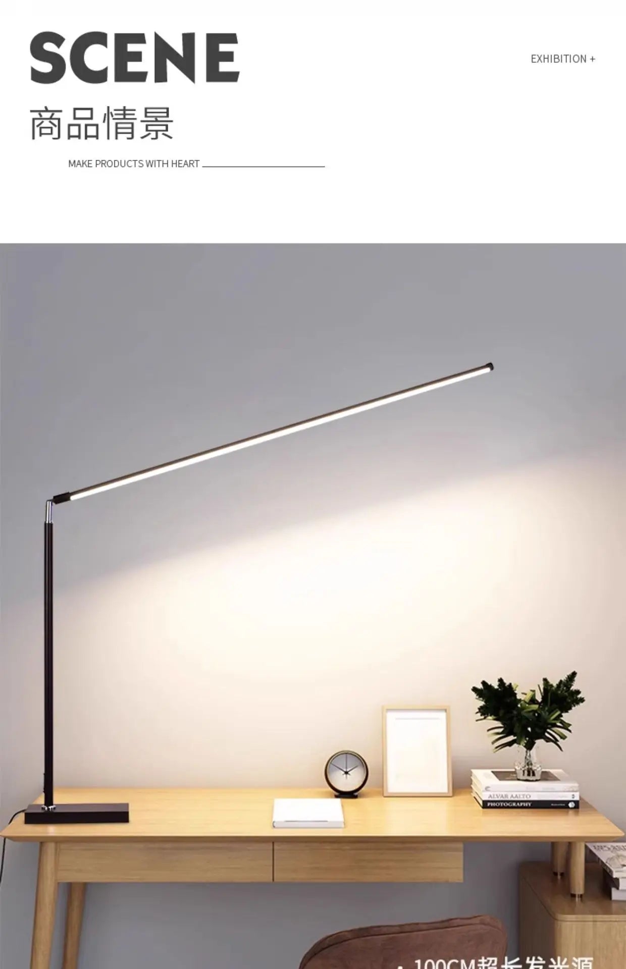 Luminária de Chão LED Dobrável Proteção Ocular – Leitura e Quarto