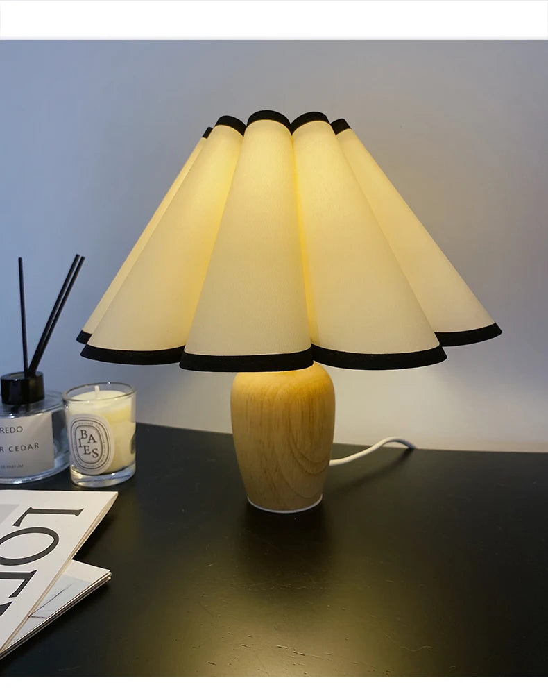 Luminária USB Madeira Abajur Cabeceira Quarto Jantar Noturna