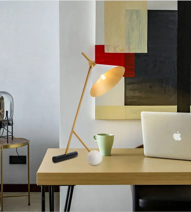 Luminária de Mesa em Mármore Nórdica Designer – Hotel e Cabeceira