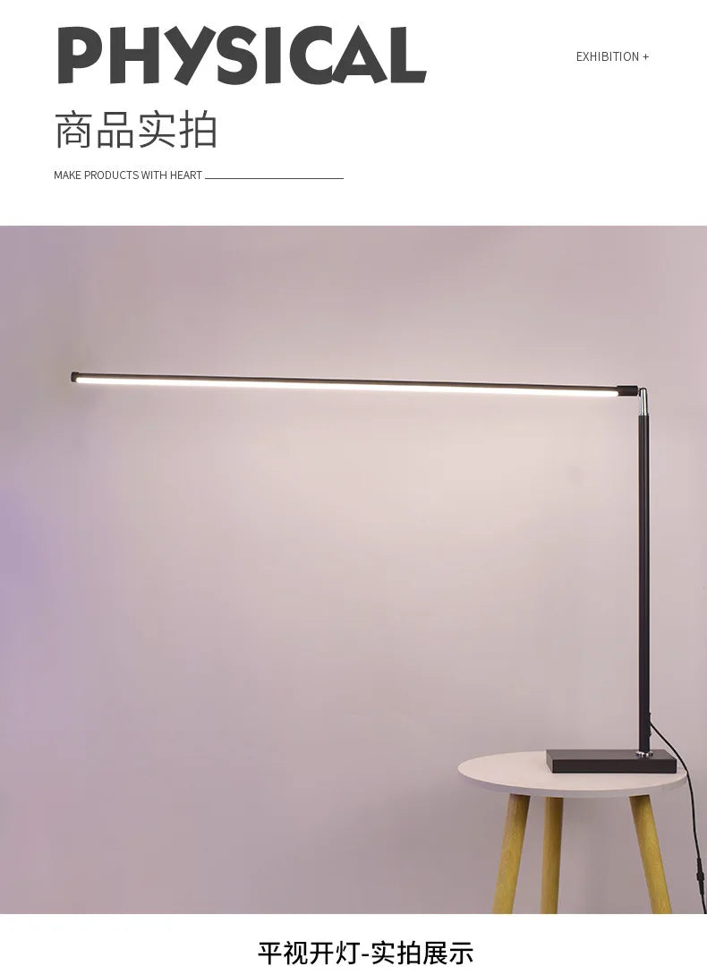 Luminária de Chão LED Dobrável Proteção Ocular – Leitura e Quarto