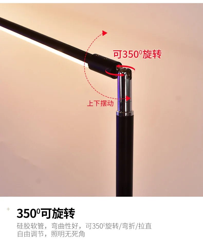 Luminária de Chão LED Dobrável Proteção Ocular – Leitura e Quarto