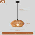 Pendente Boho em Rattan Trançado E27