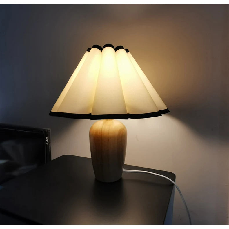 Luminária USB Madeira Abajur Cabeceira Quarto Jantar Noturna