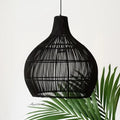 Pendente Artesanal de Rattan Trançado
