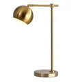 Luminária de Mesa Metal Pesado Latão Fosco com Cabo Tecido LED – Vintage