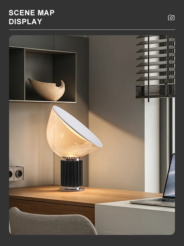 Luminária de Chão Taccia LED Italiana Moderna Sala Escritório