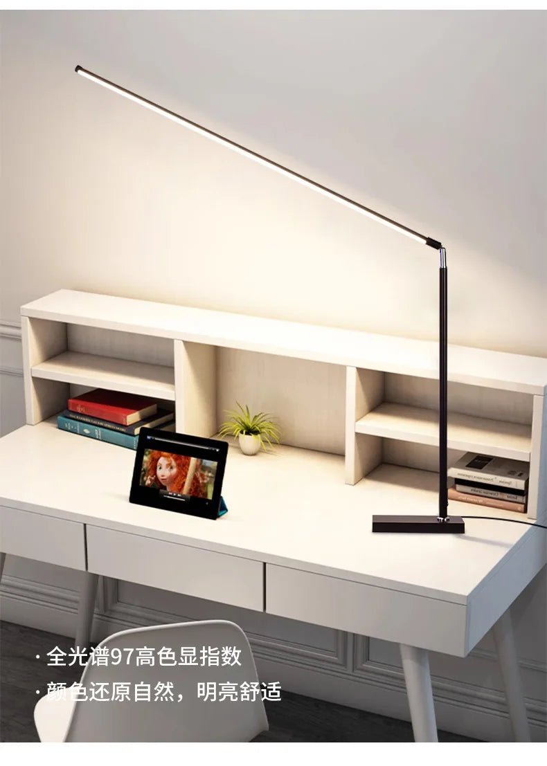 Luminária de Chão LED Dobrável Proteção Ocular – Leitura e Quarto