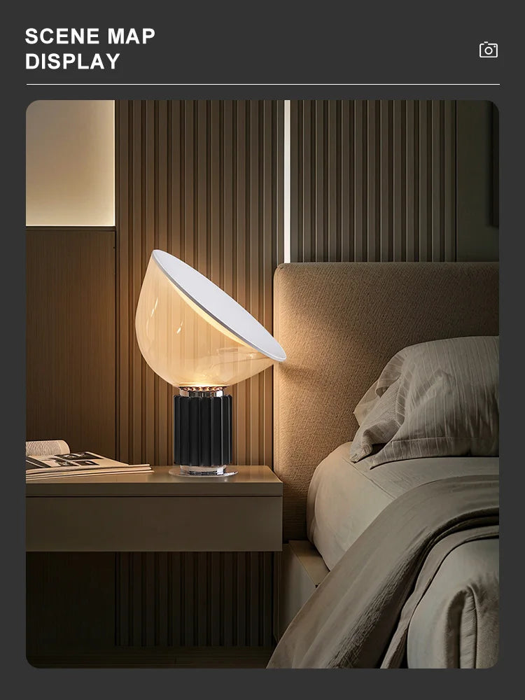 Luminária de Chão Taccia LED Italiana Moderna Sala Escritório