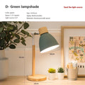 Luminária de Mesa Madeira Nórdica LED Giratória – Leitura e Decoração