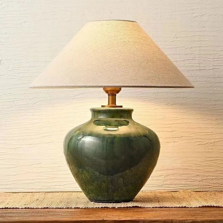 Luminária Cerâmica Wabi-Sabi Dimmer Quarto Hotel Medieval