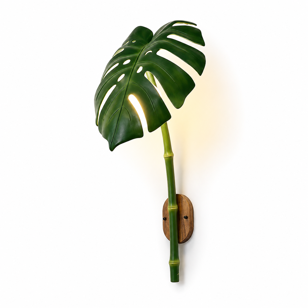 Arandela Bambu Folha Moderna Waterproof para Área Externa